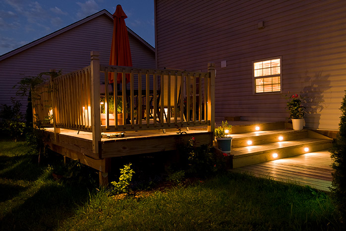 Un éclairage cohérent pour votre terrasse est un élément important de l'aménagement